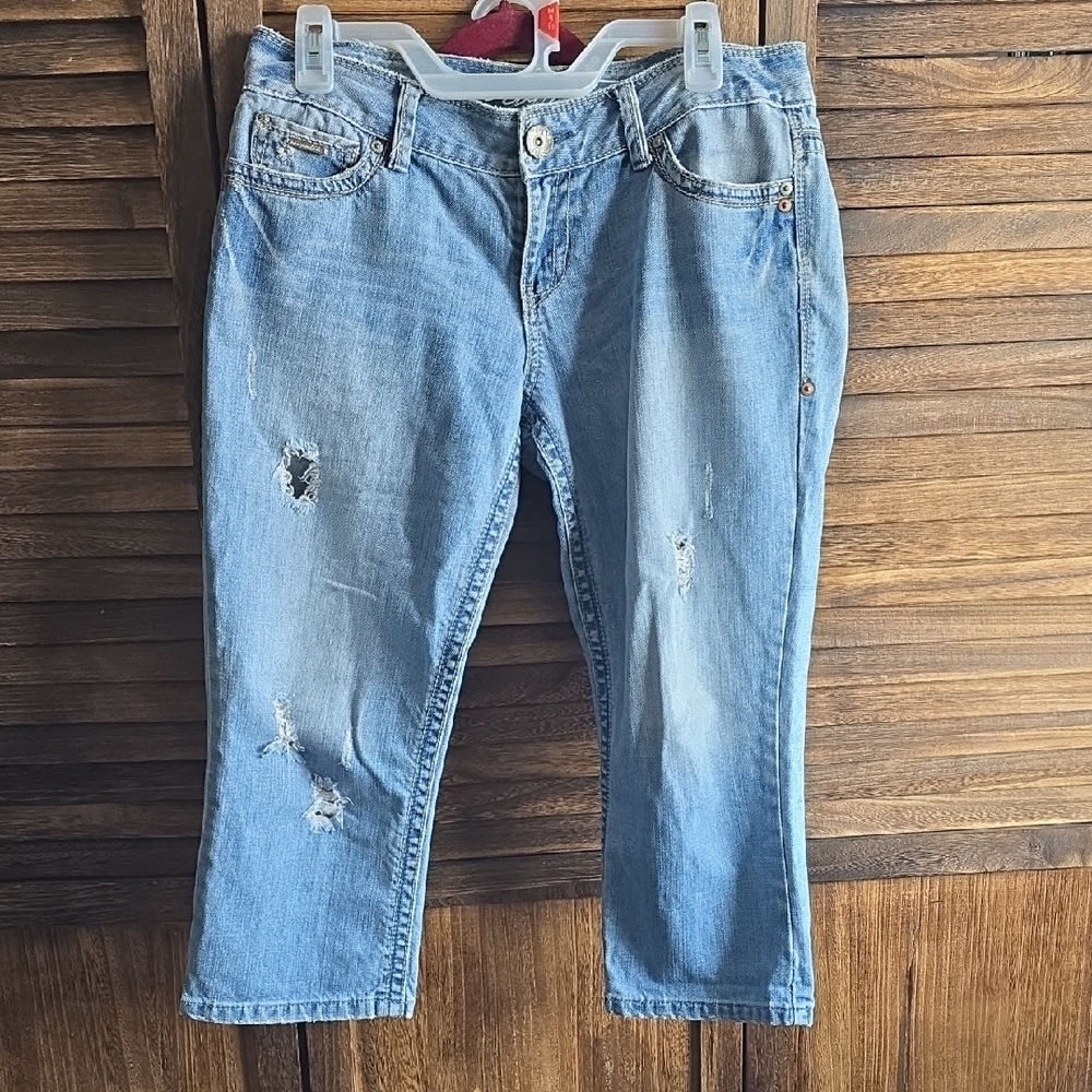 Aeropostale Light Blue Cropped Women's Jeans